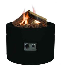 Happy Cocooning Round Cocoon Fire Pit in Black