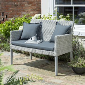 Norfolk Leisure Chedworth 2 Seater Bench in Grey