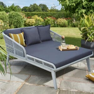 Norfolk Leisure Dara Day Bed in Grey Rope and Greywash