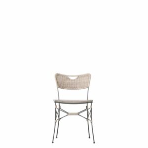 GLS Tristar Dining Chairs with Rattan Backs x 2