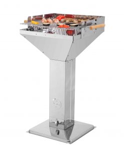 Tepro Vista Pedestal BBQ in Stainless Steel