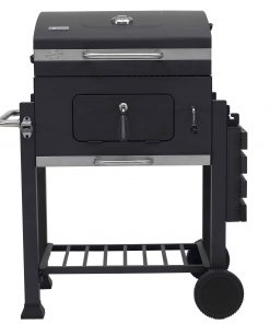 Toronto Charcoal BBQ Grill - Easy Click Together Design with Side Table and Grid in Grid System