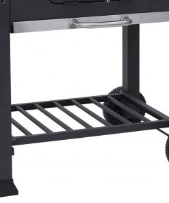 Toronto Charcoal BBQ Grill - Easy Click Together Design with Side Table and Grid in Grid System