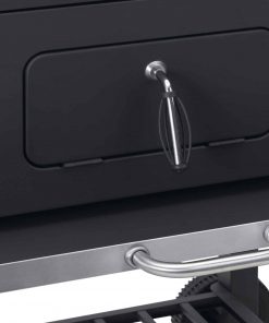 Toronto Charcoal BBQ Grill - Easy Click Together Design with Side Table and Grid in Grid System