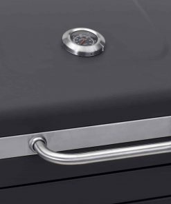 Toronto Charcoal BBQ Grill - Easy Click Together Design with Side Table and Grid in Grid System