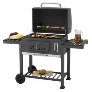 Tepro Toronto XXL Charcoal BBQ Grill Includes Two Side Tables