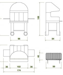 Palazzetti Emile South American Wood Fired BBQ Grill