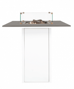 Cosiloft 100 White And Grey Fire Pit Bar Table