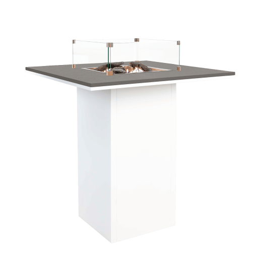 Cosiloft 100 White And Grey Fire Pit Bar Table