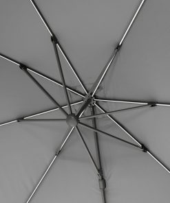 Glow Challenger T2 3m Square Luna Grey Parasol