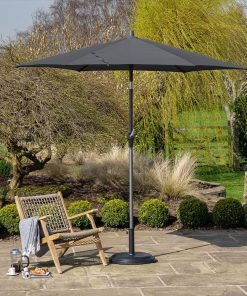 Pacific Lifestyle Riva 2.5m Round Anthracite Parasol