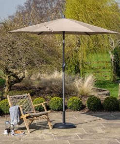 Pacific Lifestyle Riva 2.5m Round Taupe Parasol