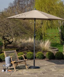 Pacific Lifestyle Riva 3m Round Taupe Parasol