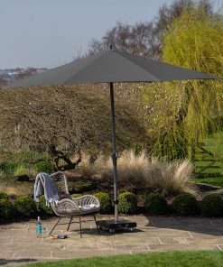 Pacific Lifestyle Riva 3.5m Round Anthracite Parasol