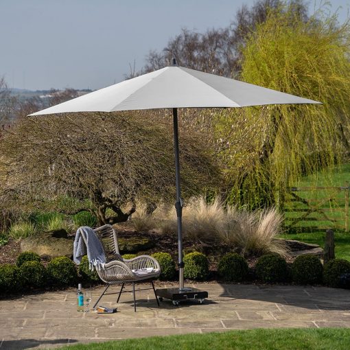 Pacific Lifestyle Riva 3.5m Round Luna Grey Parasol