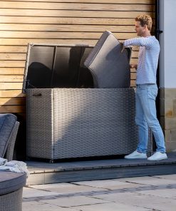 Pacific Lifestyle Slate Grey Large Cushion Box K/D