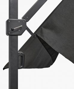 Pacific Lifestyle Icon Premium T1 4mx3m Oblong Faded Black Parasol
