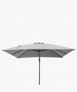 Pacific Lifestyle Challenger T2 3m Square Luna Grey Parasol