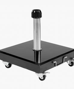 Pacific Lifestyle Rome Polished Black Granite 60KG Wheeled Parasol Base