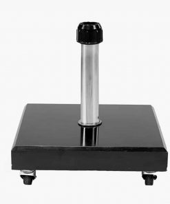 Pacific Lifestyle Rome Polished Black Granite 60KG Wheeled Parasol Base