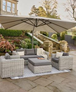 Pacific Lifestyle Challenger Telescopic T1 3.5m Square Manhattan Parasol