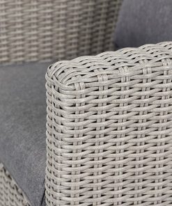 Pacific Lifestyle Slate Grey Barbados 3 Seater Lounge Set with Ceramic Top