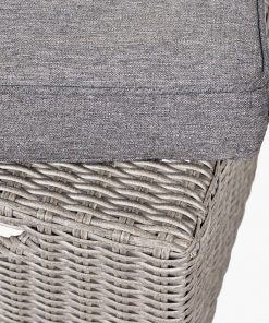 Pacific Lifestyle Slate Grey Barbados Corner Set Long Left with Ceramic Top