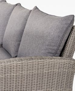 Pacific Lifestyle Slate Grey Barbados Corner Set Long Right with Ceramic Top