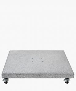 Pacific Lifestyle Salerno Hammered Grey Granite 90KG Wheeled Parasol Base