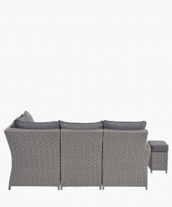 Pacific LIFESTYLE Slate Grey Barbados Compact Corner Set with Ceramic Top