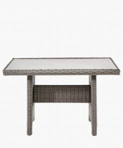 Pacific LIFESTYLE Slate Grey Barbados Compact Corner Set with Ceramic Top
