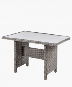 Pacific LIFESTYLE Slate Grey Barbados Compact Corner Set with Ceramic Top