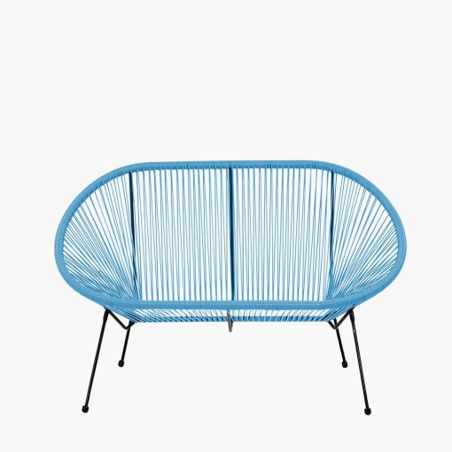 Pacific Lifestyle Blue PU Rio 4 Piece Seating Set