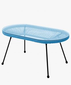 Pacific Lifestyle Blue PU Rio 4 Piece Seating Set