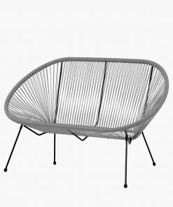 Pacific Lifestyle Grey PU Rio 4 Piece Seating Set