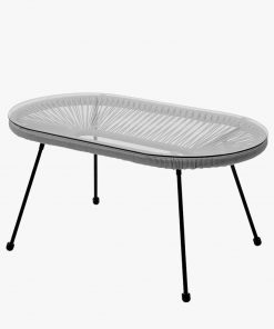 Pacific Lifestyle Grey PU Rio 4 Piece Seating Set