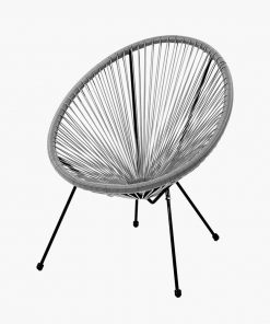 Pacific Lifestyle Grey PU Rio 4 Piece Seating Set