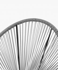 Pacific Lifestyle Grey PU Rio 4 Piece Seating Set