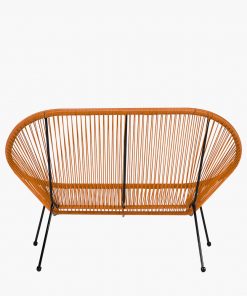 Pacific Lifestyle Orange PU Rio 4 Piece Seating Set