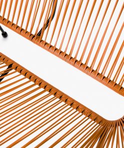 Pacific Lifestyle Orange PU Rio 4 Piece Seating Set