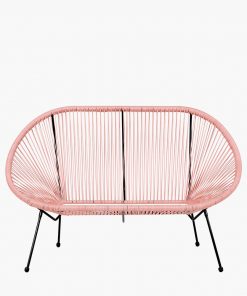 Pacific Lifestyle Pink PU Rio 4 Piece Seating Set