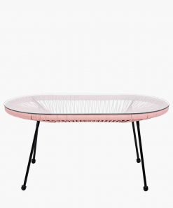 Pacific Lifestyle Pink PU Rio 4 Piece Seating Set