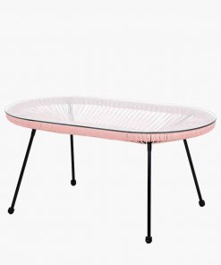 Pacific Lifestyle Pink PU Rio 4 Piece Seating Set