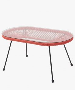 Pacific Lifestyle Red PU Rio 4 Piece Seating Set