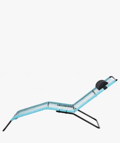 Pacific Lifestyle S/2 Blue PU Rio Sun Loungers