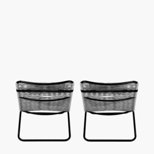 Pacific Lifestyle S/2 Grey PU Rio Sun Loungers