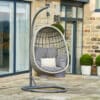 Pacific Lifestyle Stone Grey St Kitts Single Hanging Chair