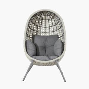 Pacific Lifestyle Stone Grey St Kitts Single Nest Chair
