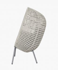 Pacific Lifestyle Stone Grey St Kitts Single Nest Chair