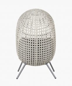 Pacific Lifestyle Stone Grey St Kitts Single Nest Chair